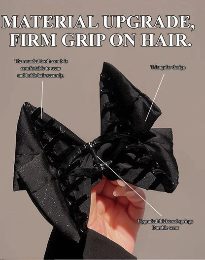 Satin Bow Hair Clip