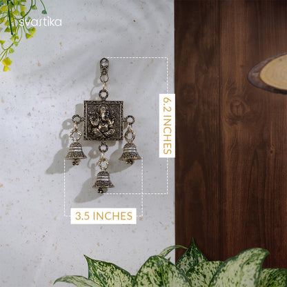 Brass Lord Ganesha Latkan with Bells