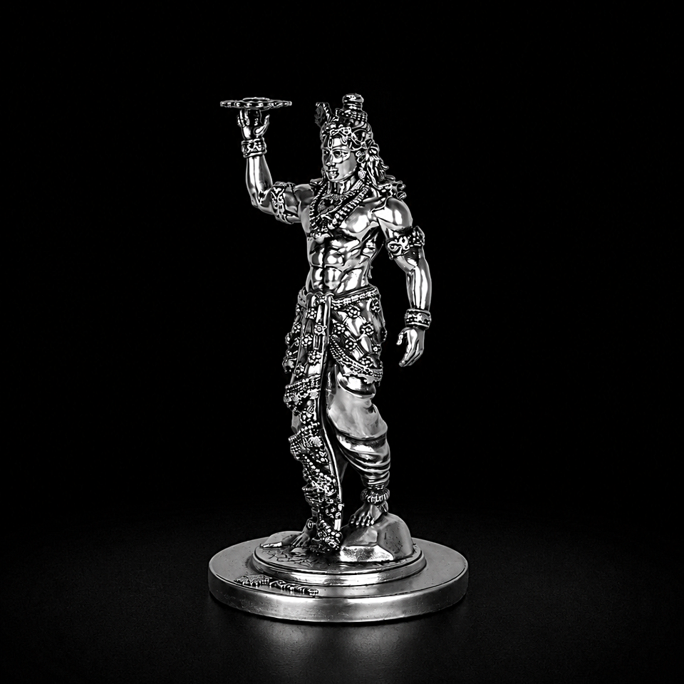 Krishna Sudarshan Silver Plated