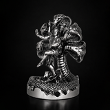 Mystical Shiva with Sheshnag Silver Plated