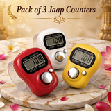 Premanand Ji Idol with Digital Jaap Counter (Pack of 3) – Spiritual Meditation Combo