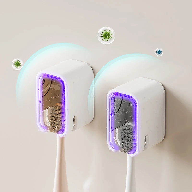 Self Adhesive Dust-proof Toothbrush Holder (4Pcs)