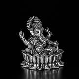 Ganpati Bappa (Lotus Ganesha) Silver Plated
