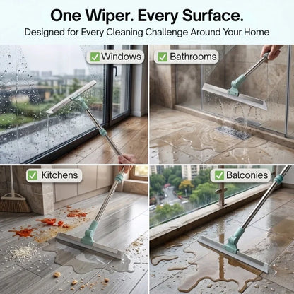 FlexiWipe – Multipurpose Wiper | Extendable-Rod | Silicon Blade | 180° Head