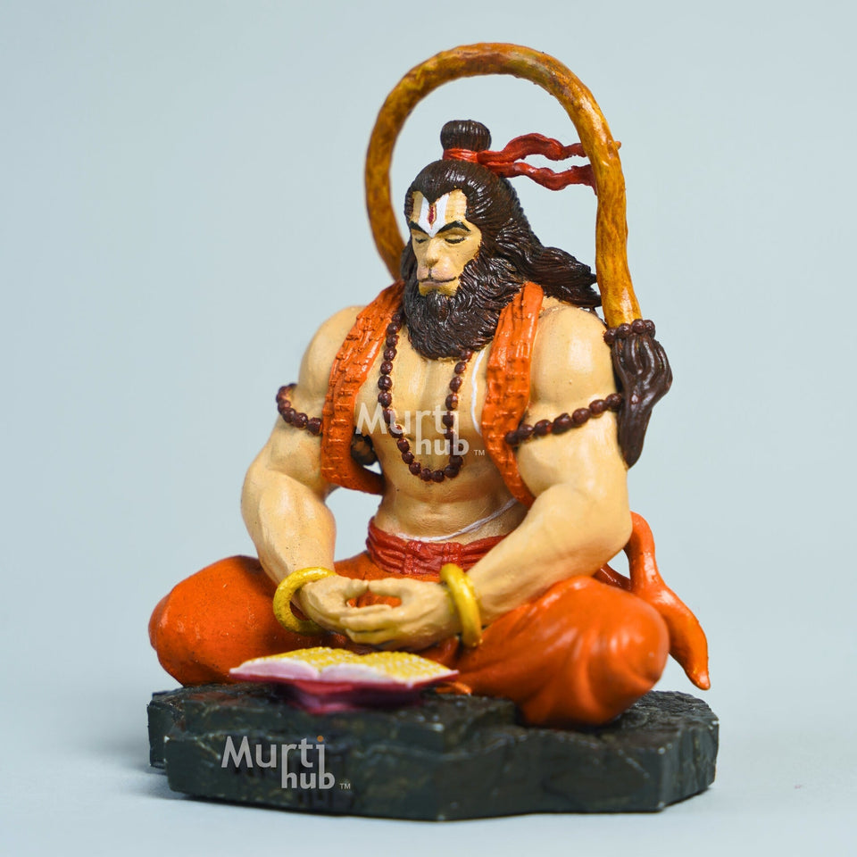 Pavan Sut Hanuman Ji — The Road Guardian | Exclusively Hand-Painted | 9 cm