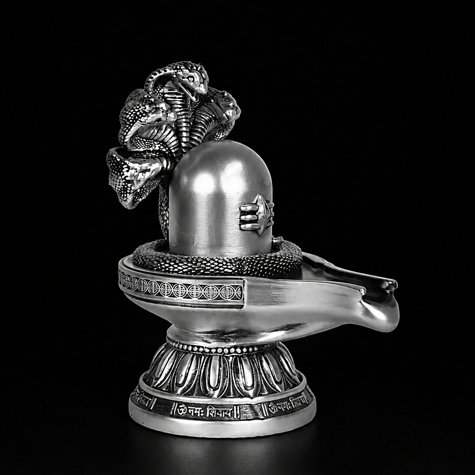 Shivalingam Silver Plated