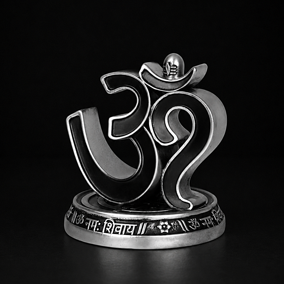 Om idol Silver Plated