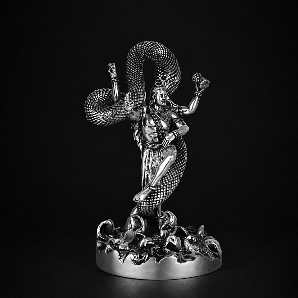 Mystical Shiva Silver Plated