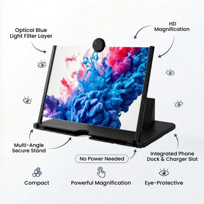FoldView™ - Screen Magnifier | Phone Holder Screen Amplifier