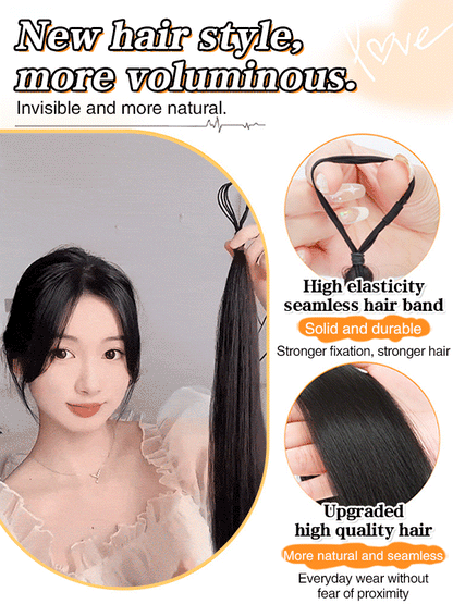 Self winding hair increasing wig bundles