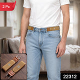 Adjustable Buckleless Elastic Waist Belt Hooks For Jeans And Trousers (2 Pc Set)