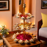 Exquisite Layer Diya Urli Stand