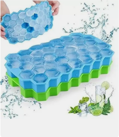 Silicon Ice try Blue, Green Silicone Ice Cube Tray
