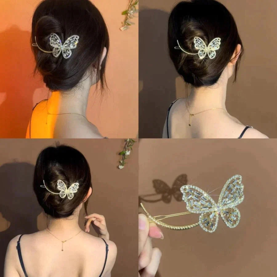 ⭐2024 Elegant pearl curved hair clip