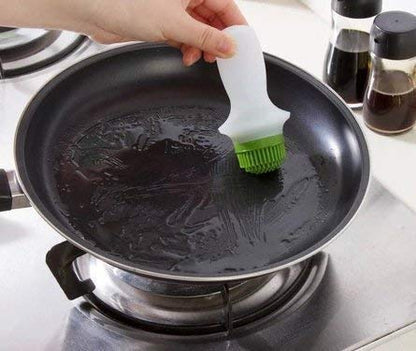 Cooking Oil Dispenser With Barbeque Brush