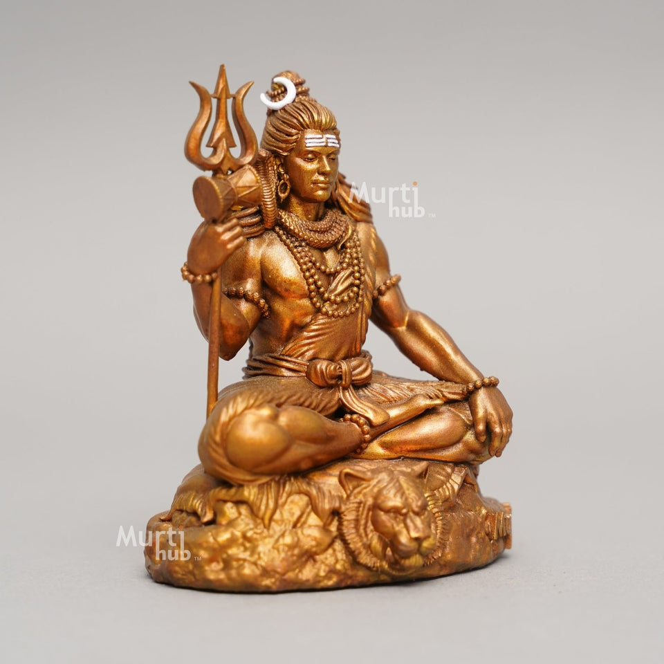 Bholenath Shiva — The Calm Protector | Hand-Finished Idol for Car, Desk & Altar