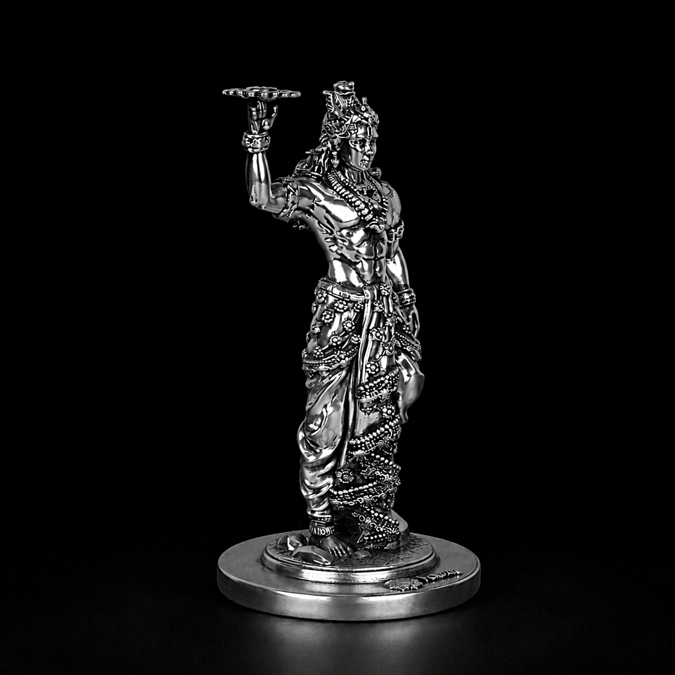 Krishna Sudarshan Silver Plated
