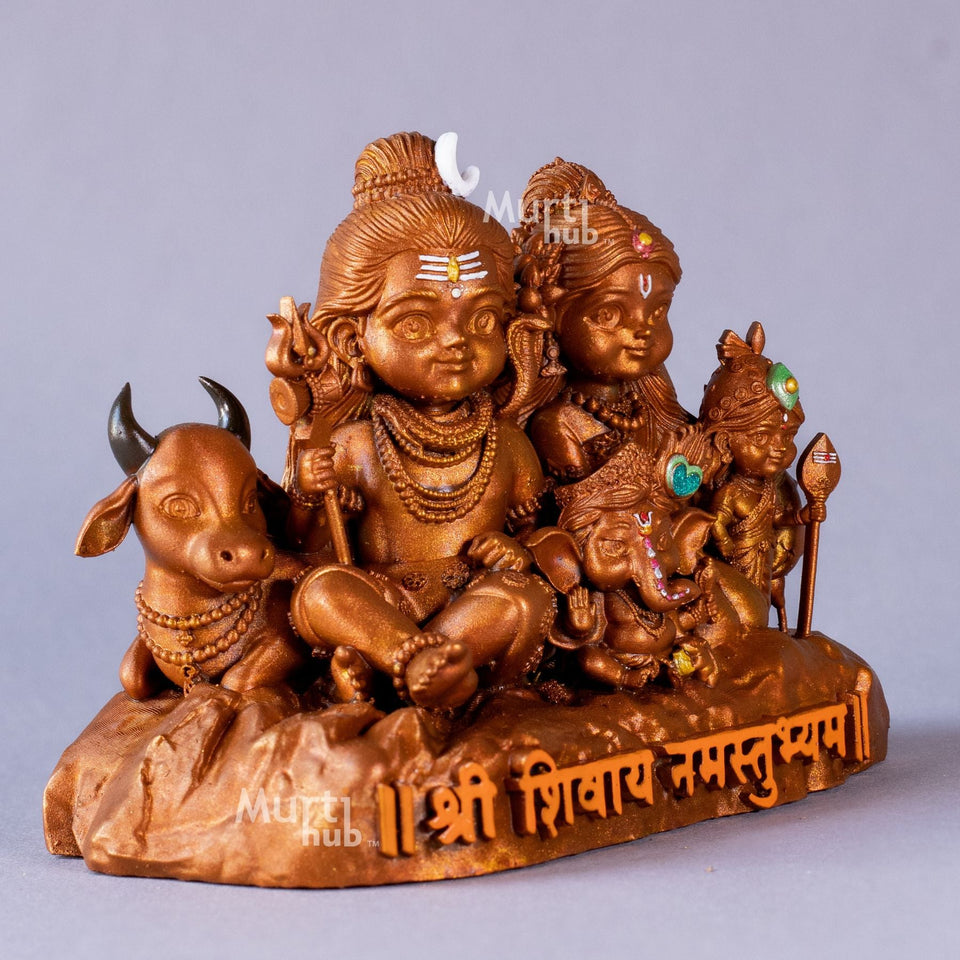 Shiv Parivar — Divine Harmony | Shiva, Parvati, Ganesha, Kartikeya & Nandi | Car Dashboard