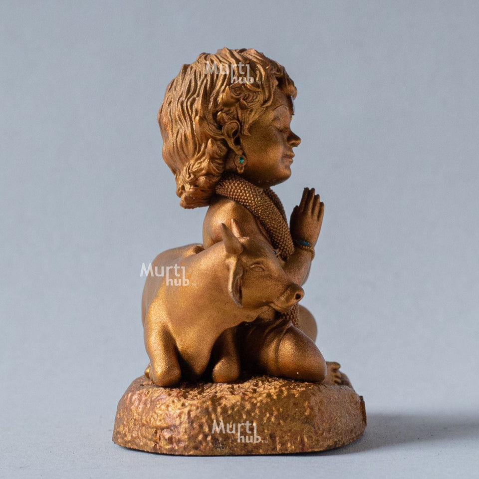 Baal Krishna with Cow 8 cm