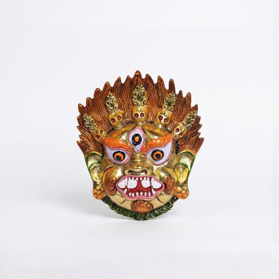 Kirtimukh Trishakti Set – Red-Black Guardian, Narsingh Face & Golden Glow