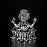 Ganpati Bappa (Lotus Ganesha) Silver Plated