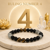 Ruling Number 4 | Crystal Bracelet | Numerology Bracelet - 8mm