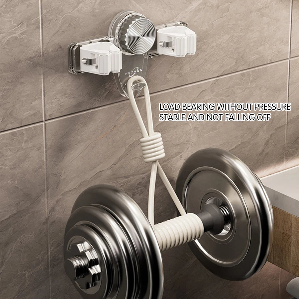 No-Drill Wall Mount Mop & Broom Grippers