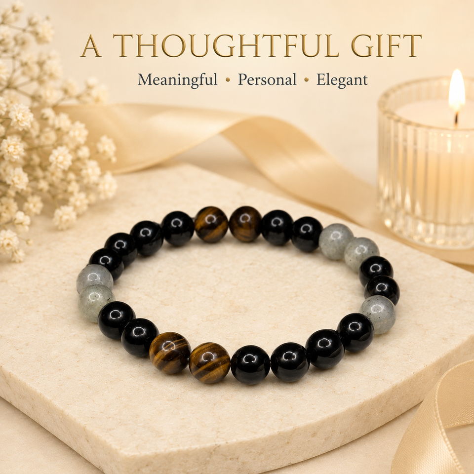 Ruling Number 4 | Crystal Bracelet | Numerology Bracelet - 8mm
