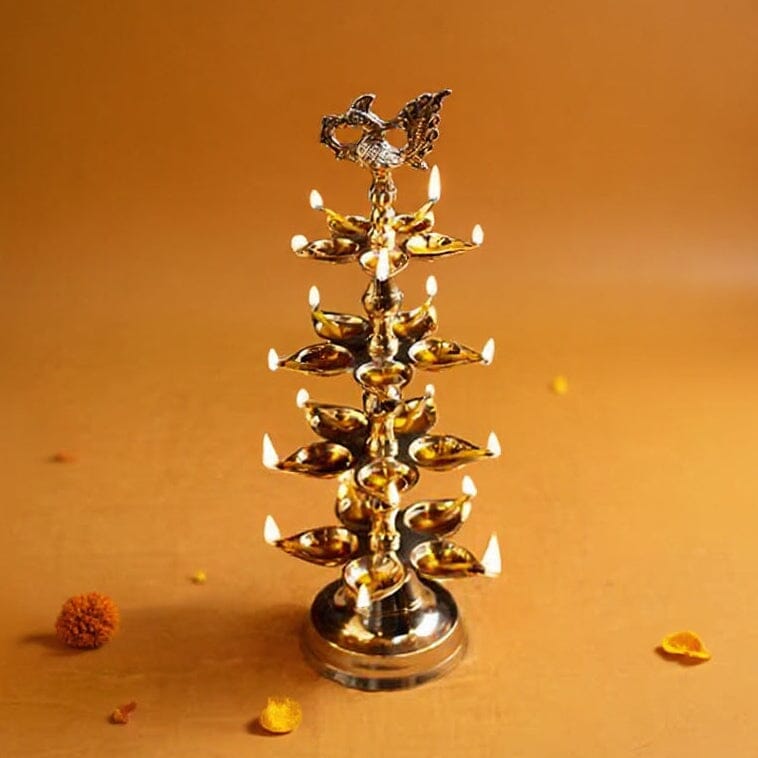 Handcrafted Brass Peacock Diya
