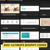500+ Shopify Ultimate Liquid Code Snippets