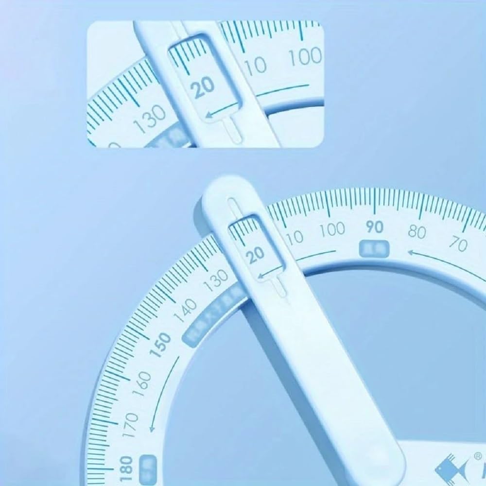 Multi Angle Measuring Protractor Ruler 360 Degree Rotating Tool