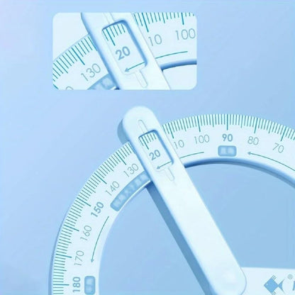 Multi Angle Measuring Protractor Ruler 360 Degree Rotating Tool