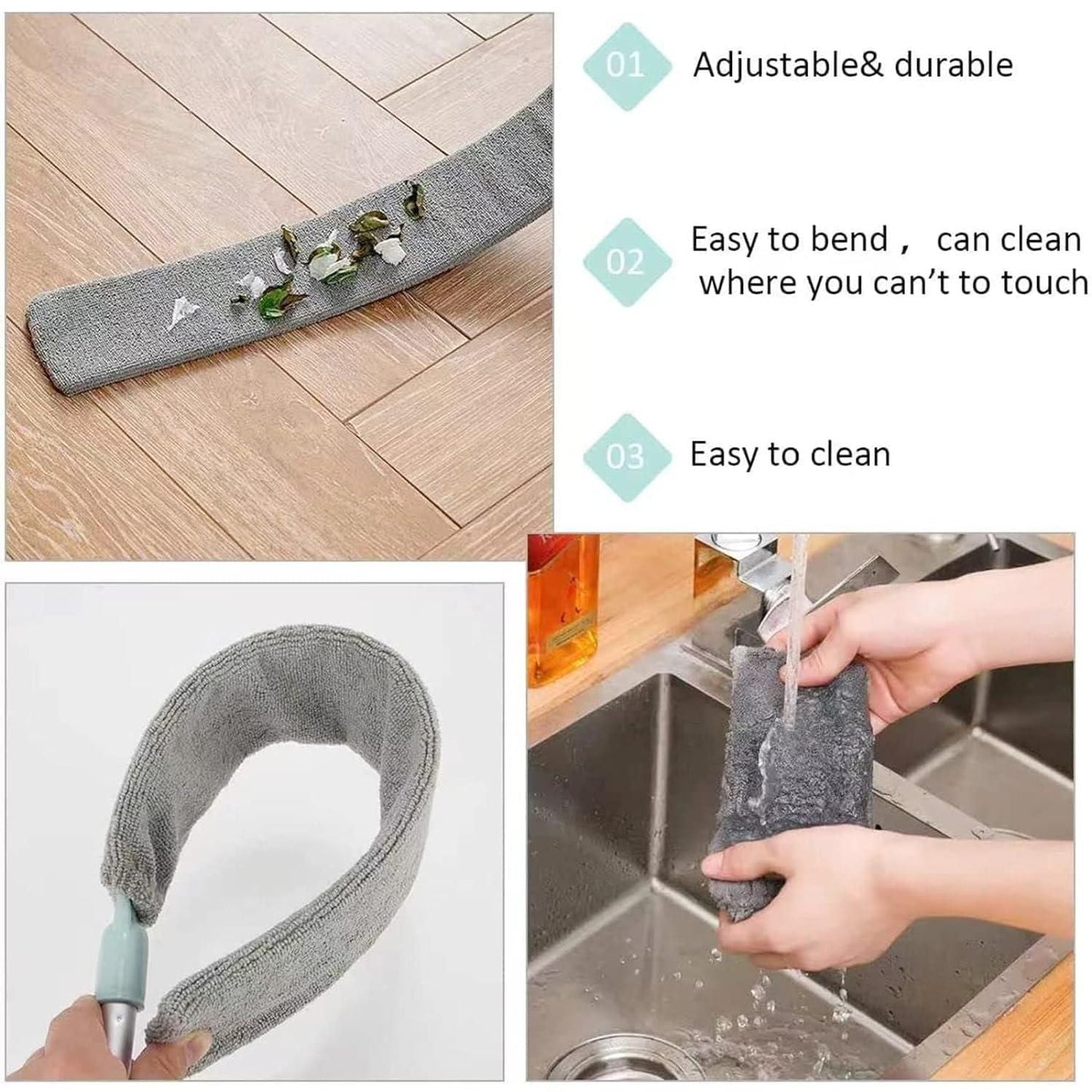 Extendable Microfiber Gap Cleaning Duster