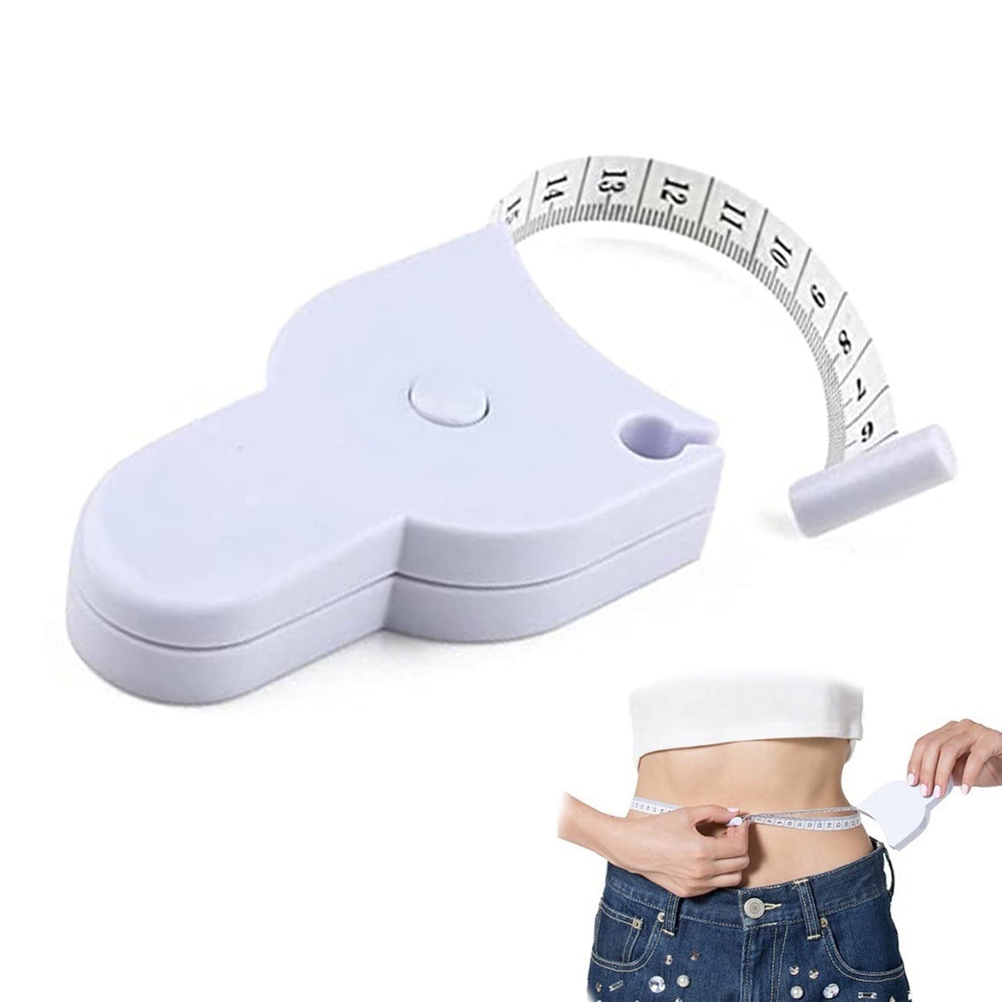 Automatic Retractable Body Measuring Tape with Lock Button