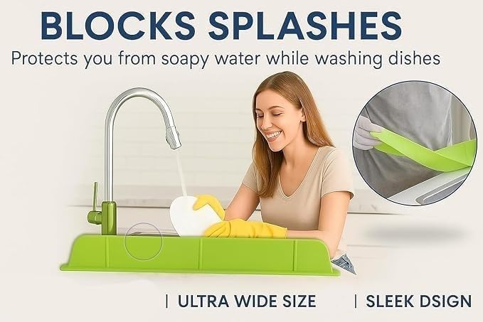 Anti-Splash Sink Guard for Kitchen Countertop Large Size (Buy 1 Get 1 Free)