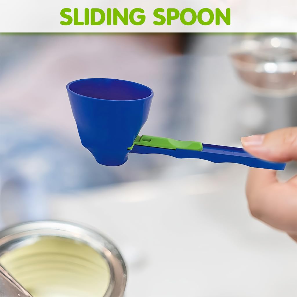 2-in-1 Sliding Spoon Funnel | No-Spill Scoop