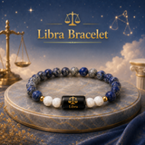 Libra (तुला राशि) Zodiac Lapis Lazuli & Howlite Bracelet