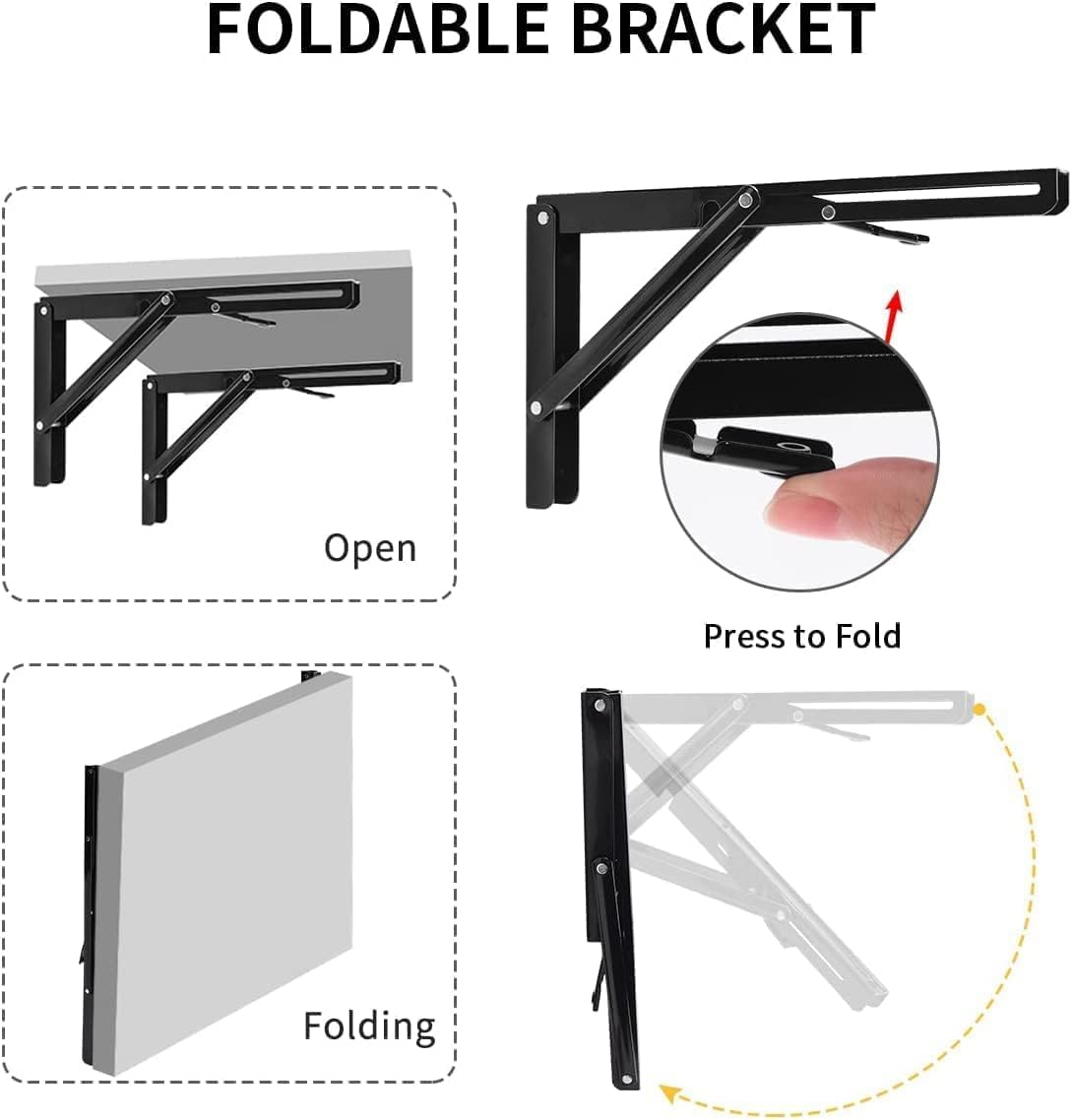 Heavy Duty Foldable Wall Mount Brackets