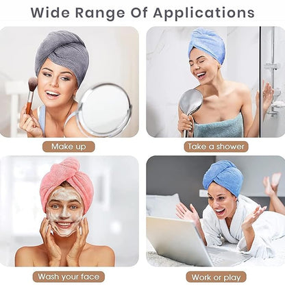 Ultra-Absorbent Microfiber Hair Wrap Towel – Fast Drying & Anti-Frizz Magic Towel