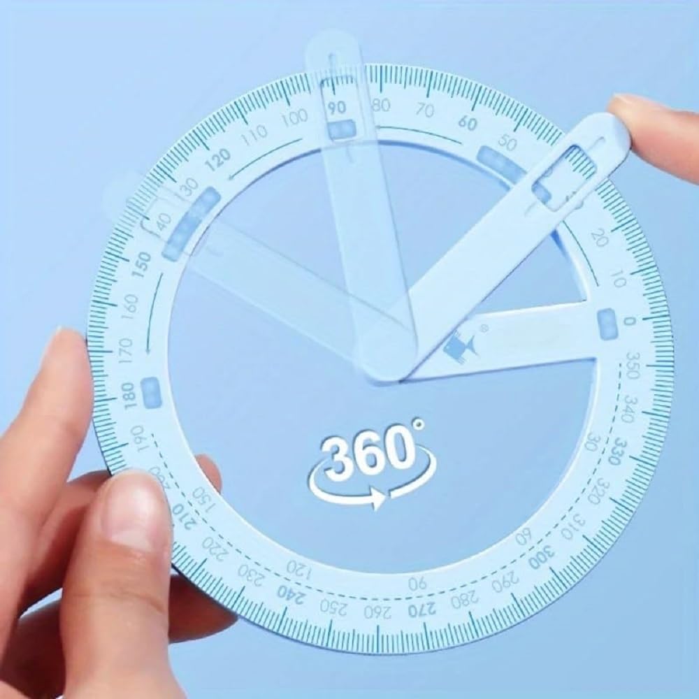 Multi Angle Measuring Protractor Ruler 360 Degree Rotating Tool
