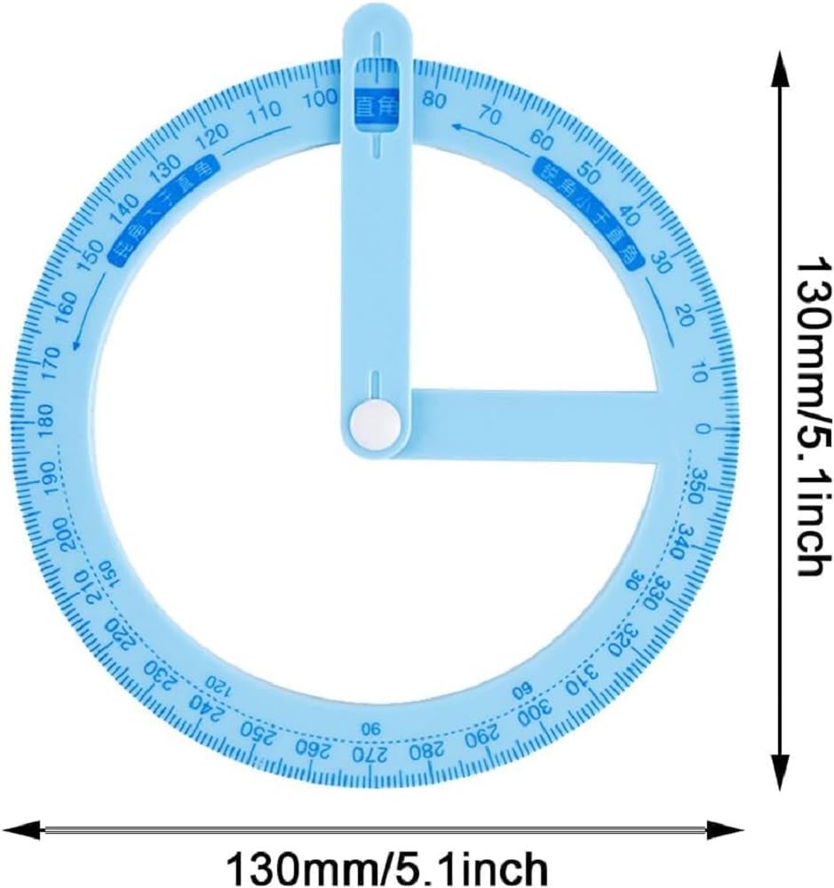 Multi Angle Measuring Protractor Ruler 360 Degree Rotating Tool