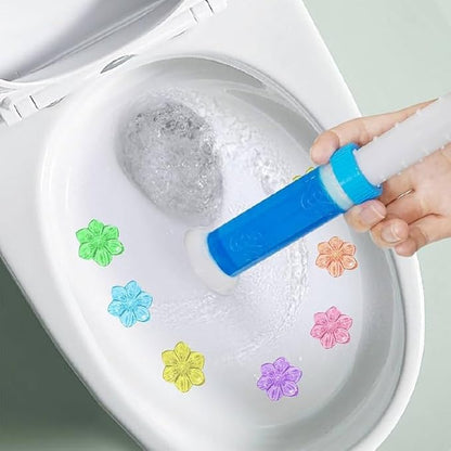 Flower Stamp Toilet Gel Cleaner With Floral Freshness