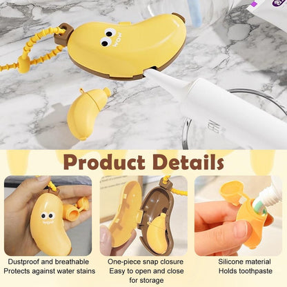 2 in 1 Cute Banana Hiking Camping Brush Cup