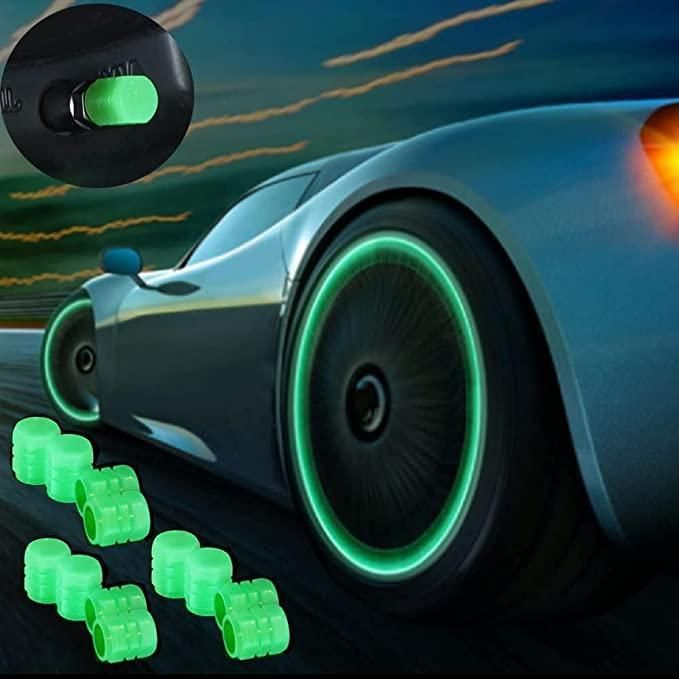 Essential for night travel: fluorescent tire caps
