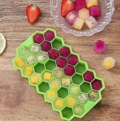 Silicon Ice try Blue, Green Silicone Ice Cube Tray