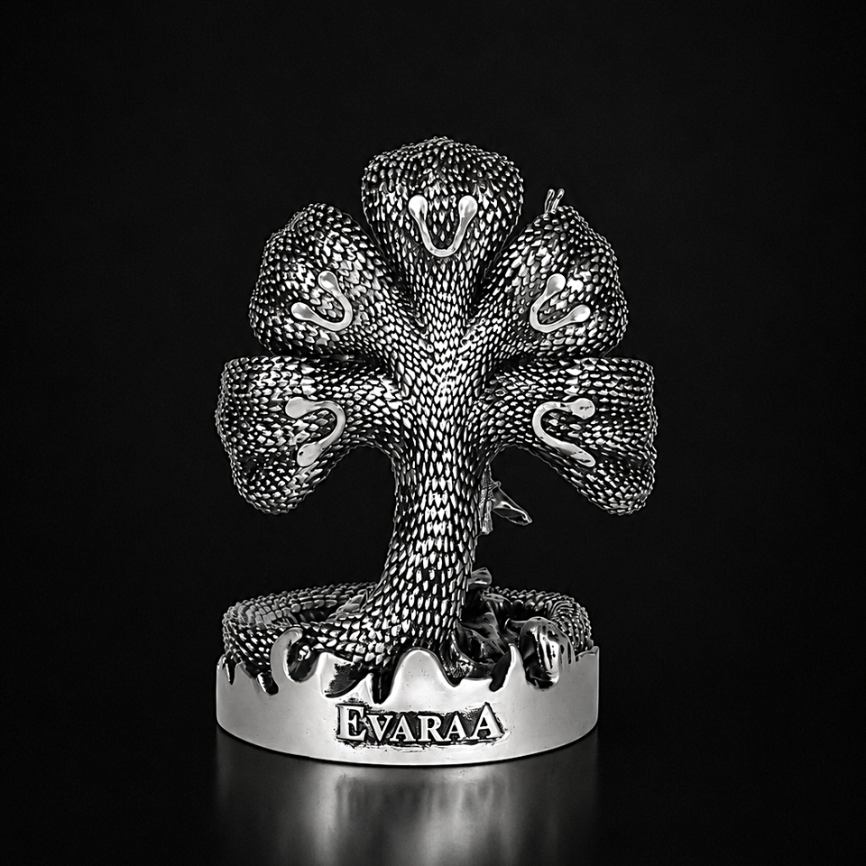 Mystical Shiva with Sheshnag Silver Plated