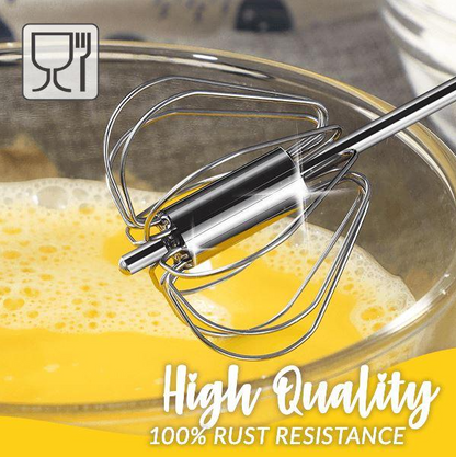 ✨Kicthen Hot Sale-Stainless Steel Semi-Automatic Whisk(Buy 1 Get 1 Free)