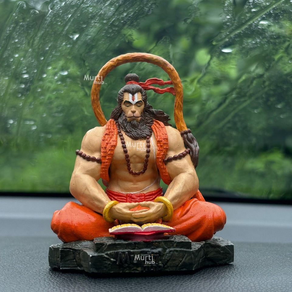 Pavan Sut Hanuman Ji — The Road Guardian | Exclusively Hand-Painted | 9 cm