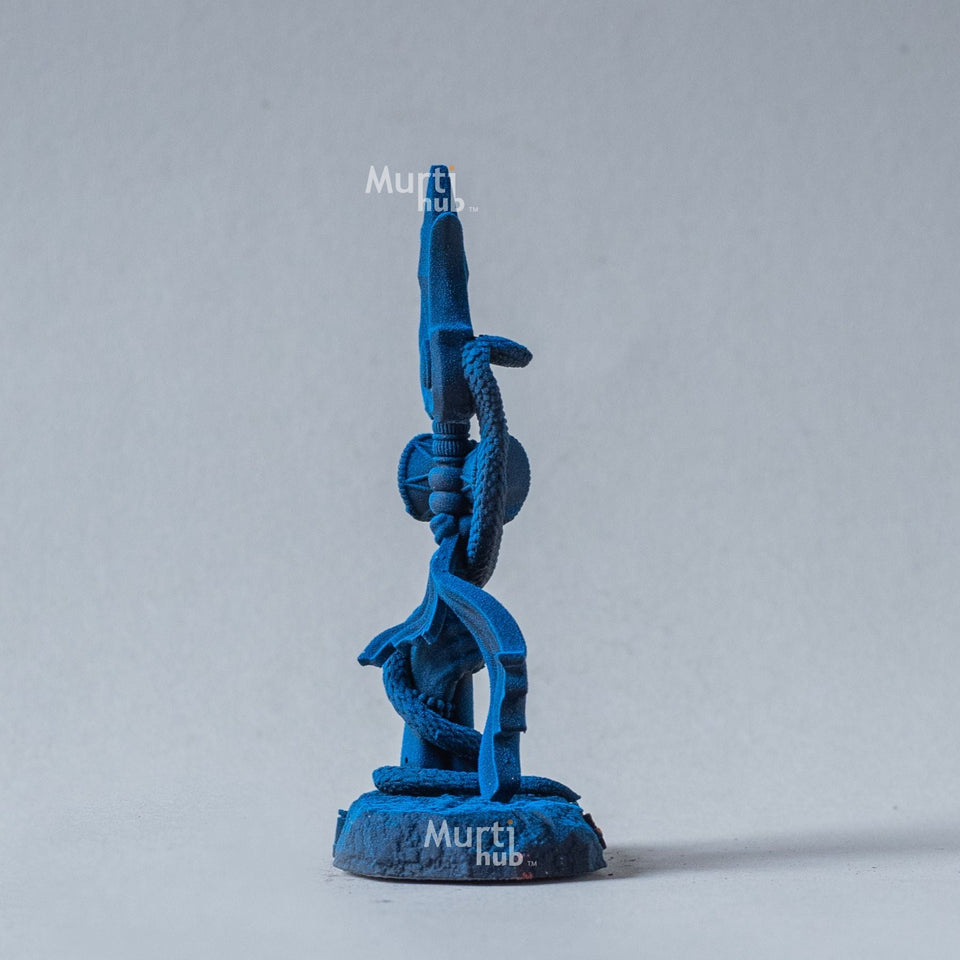 Shiva's Trishul Damru — Om Namah Shivay | Hand-Painted Resin Idol for Car Dashboard