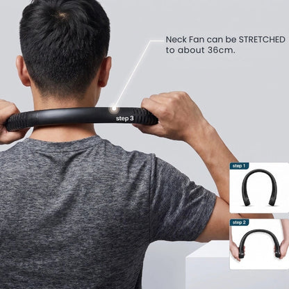 NeckFan™ – Wearable Neck Fan | Soft Airflow | Outdoor & Travel Cooling